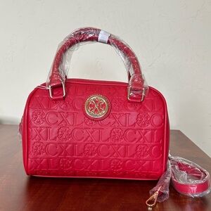 Christian Lacroix Bold Red Satchel Bag NWT